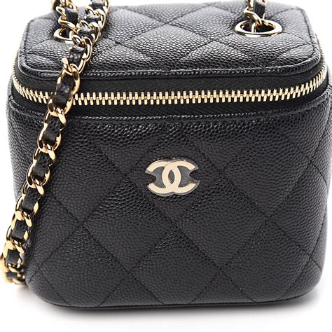 chanel quilted cosmetic case|chanel vanity case original.